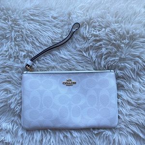 White, Coach wristlet